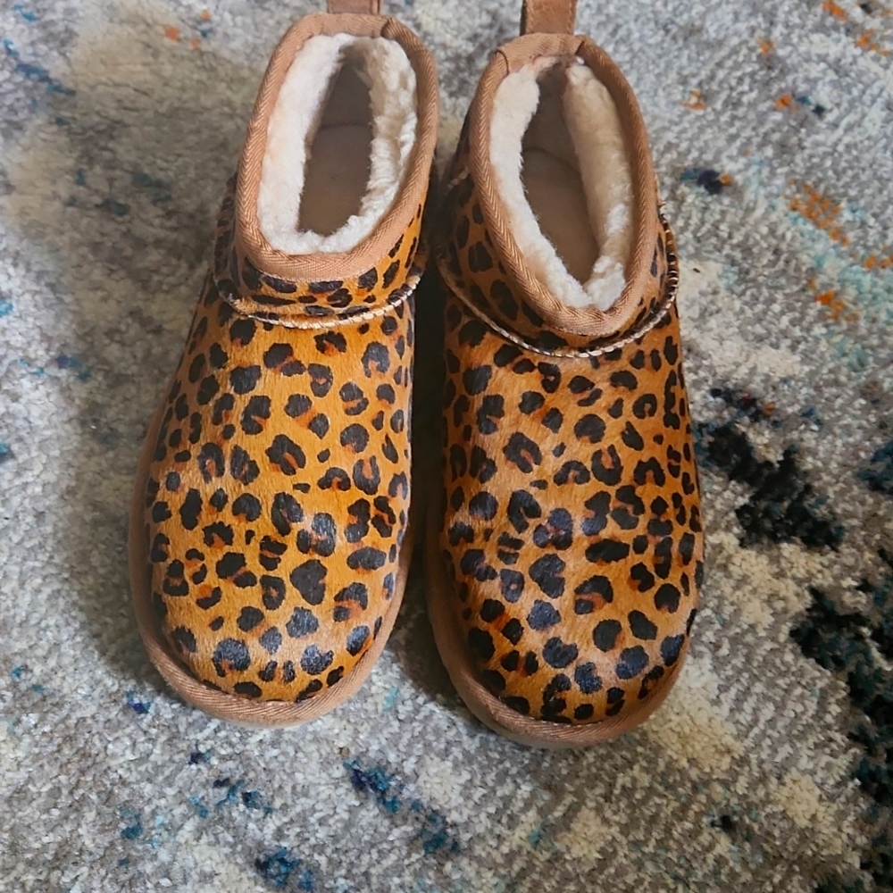 Ultra mini leopard Ugg boots